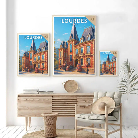 Affiche - Lourdes - La Mairie