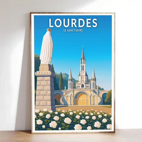 Affiche - Lourdes - Le Sanctuaire