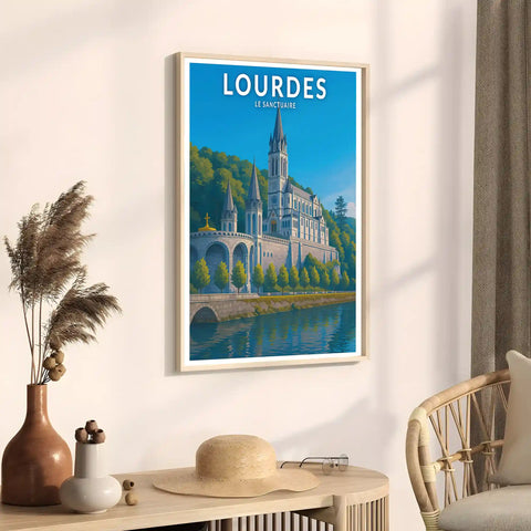 Affiche - Lourdes - Le Sanctuaire Notre-Dame