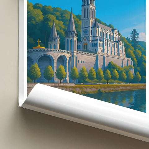 Affiche - Lourdes - Le Sanctuaire Notre-Dame