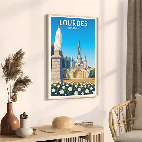 Affiche - Lourdes - Le Sanctuaire