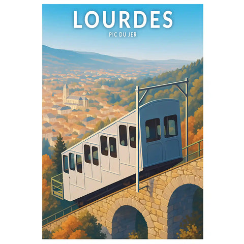 Affiche - Lourdes - Pic du Jer