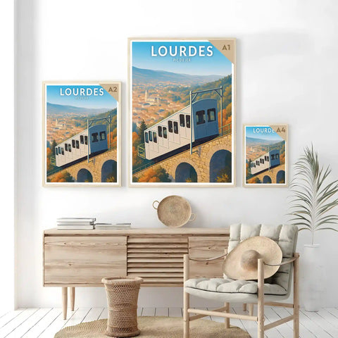 Affiche - Lourdes - Pic du Jer