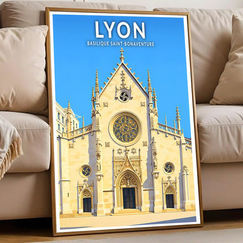 Affiche - Lyon - Basilique Saint-Bonaventure