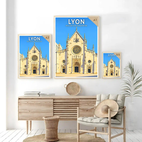 Affiche - Lyon - Basilique Saint-Bonaventure