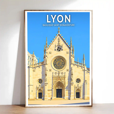 Affiche - Lyon - Basilique Saint-Bonaventure