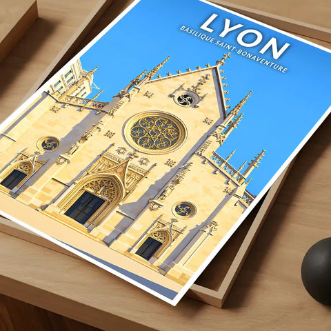 Affiche - Lyon - Basilique Saint-Bonaventure