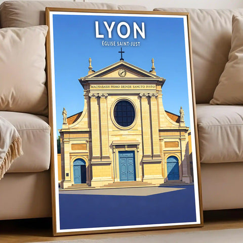 Affiche - Lyon - Église Saint-Just