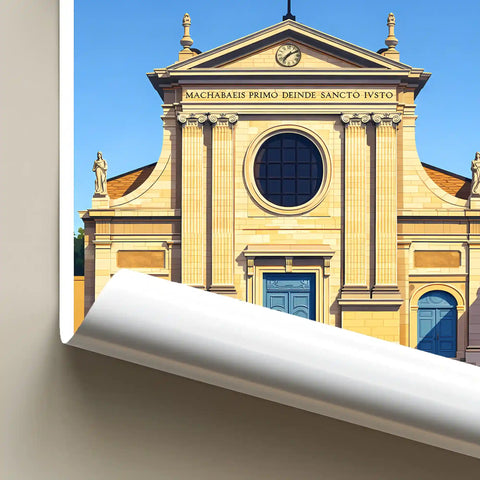 Affiche - Lyon - Église Saint-Just