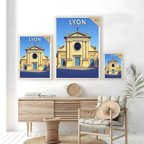 Affiche - Lyon - Église Saint-Just