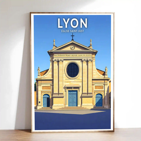 Affiche - Lyon - Église Saint-Just