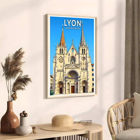 Affiche - Lyon - Église Saint-Nizier