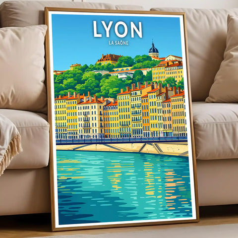Affiche - Lyon - La Saône