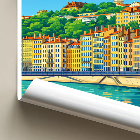 Affiche - Lyon - La Saône