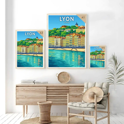 Affiche - Lyon - La Saône