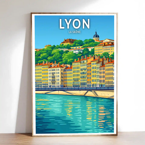 Affiche - Lyon - La Saône