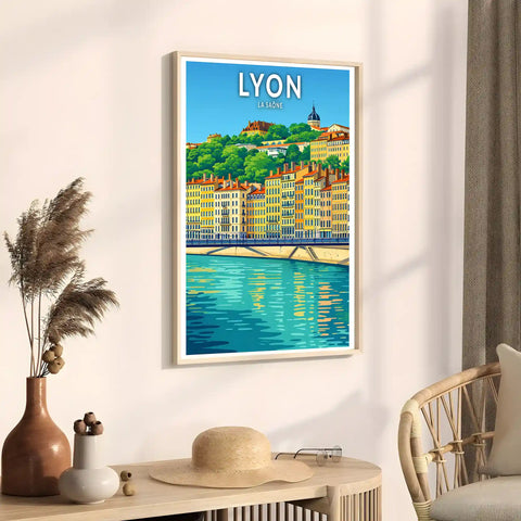 Affiche - Lyon - La Saône