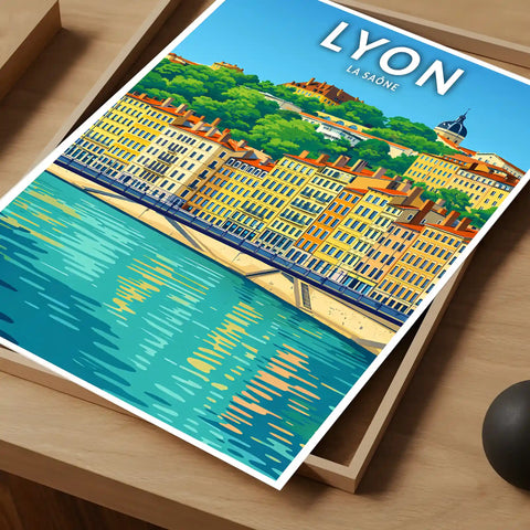 Affiche - Lyon - La Saône