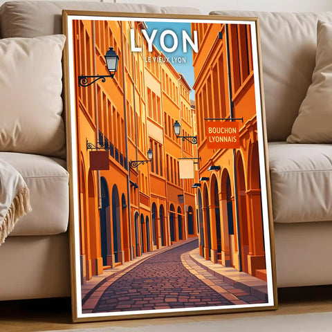Affiche - Lyon - Le Vieux Lyon