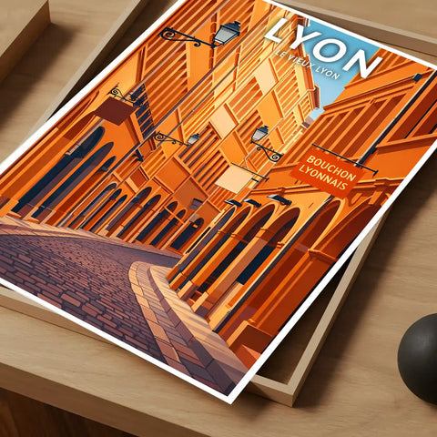 Affiche - Lyon - Le Vieux Lyon