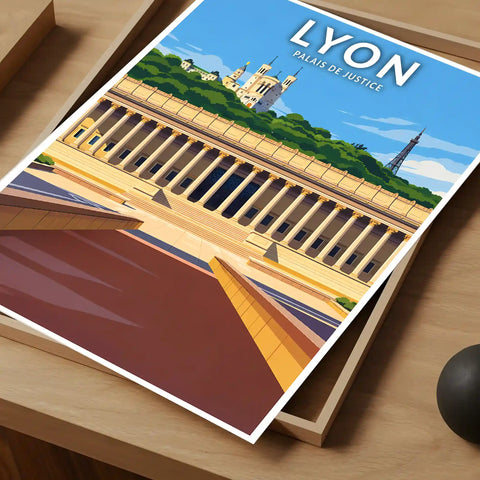 Affiche - Lyon - Palais de Justice