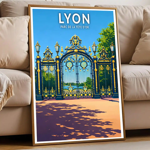 Affiche - Lyon - Parc de la Tête d’Or