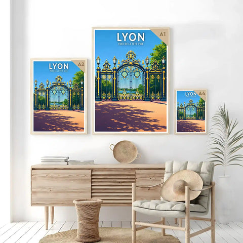 Affiche - Lyon - Parc de la Tête d’Or