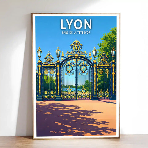 Affiche - Lyon - Parc de la Tête d’Or