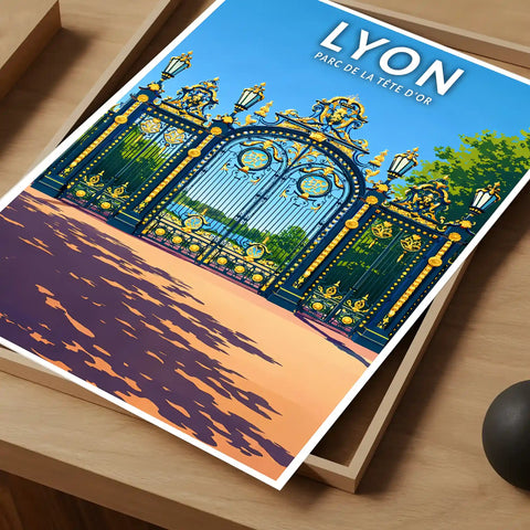 Affiche - Lyon - Parc de la Tête d’Or