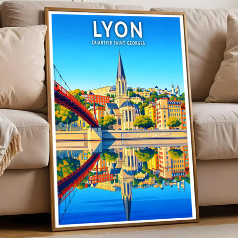 Affiche - Lyon - Quartier Saint-Georges