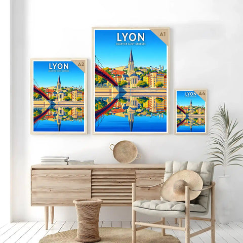 Affiche - Lyon - Quartier Saint-Georges