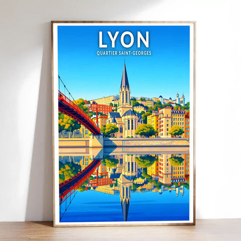 Affiche - Lyon - Quartier Saint-Georges