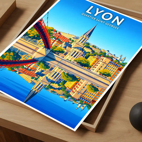 Affiche - Lyon - Quartier Saint-Georges