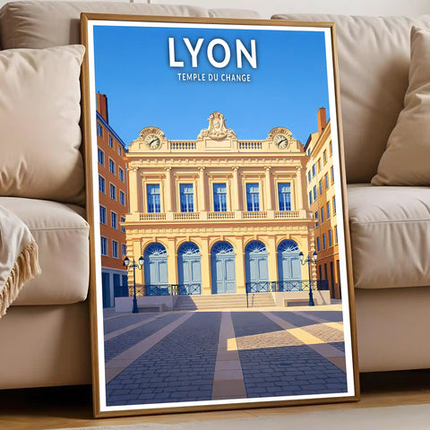 Affiche - Lyon - Temple du Change