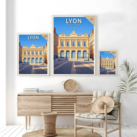 Affiche - Lyon - Temple du Change