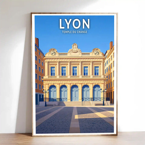 Affiche - Lyon - Temple du Change