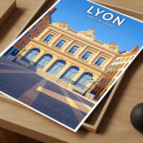Affiche - Lyon - Temple du Change