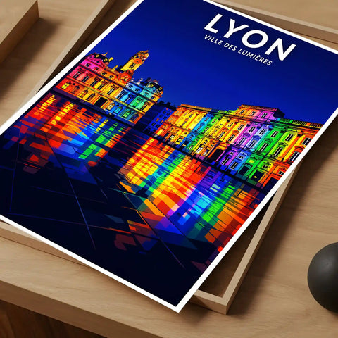 Affiche - Lyon - Ville des Lumières