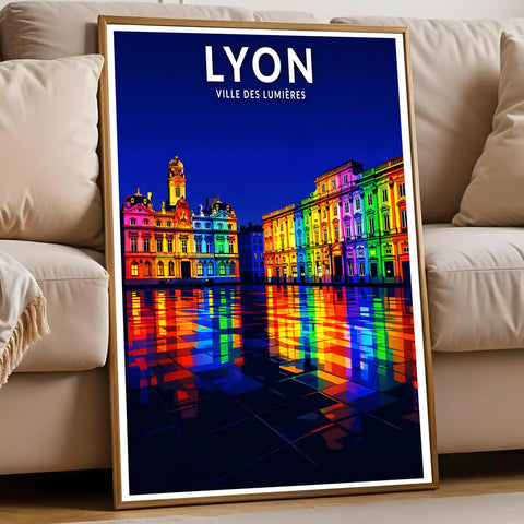 Affiche - Lyon - Ville des Lumières