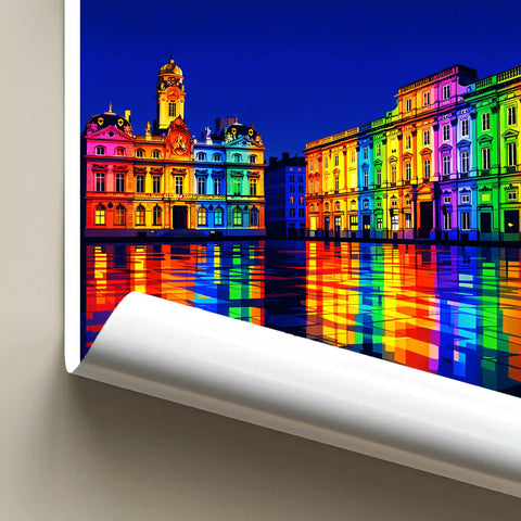 Affiche - Lyon - Ville des Lumières