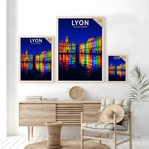 Affiche - Lyon - Ville des Lumières