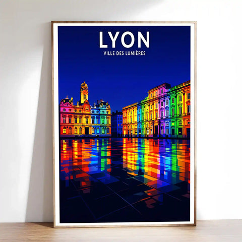 Affiche - Lyon - Ville des Lumières