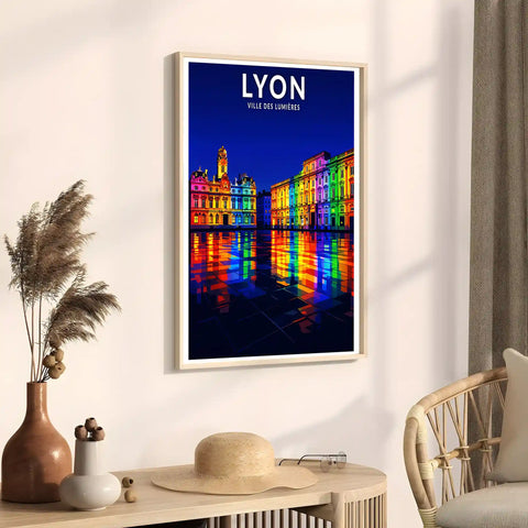 Affiche - Lyon - Ville des Lumières