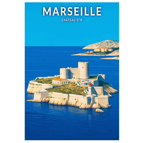 Affiche - Marseille - Château d'If