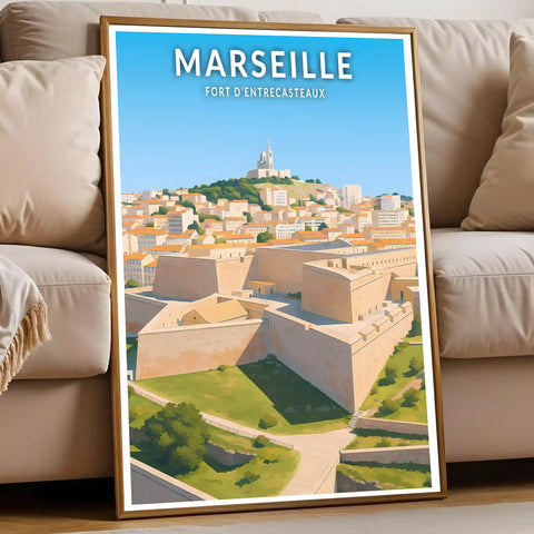 Affiche - Marseille - Fort d’Entrecasteaux