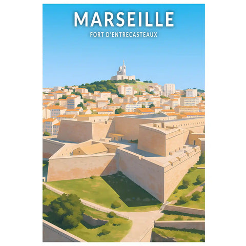 Affiche - Marseille - Fort d’Entrecasteaux