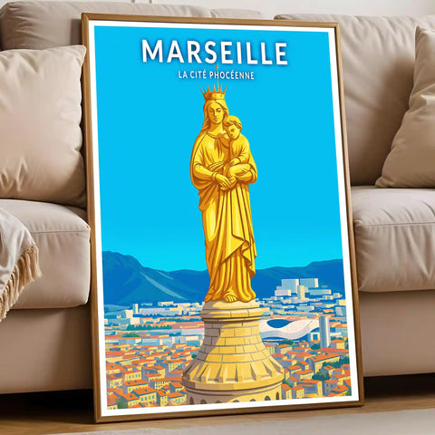 Affiche - Marseille - La Cité Phocéenne