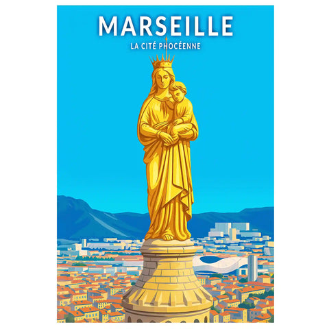 Affiche - Marseille - La Cité Phocéenne