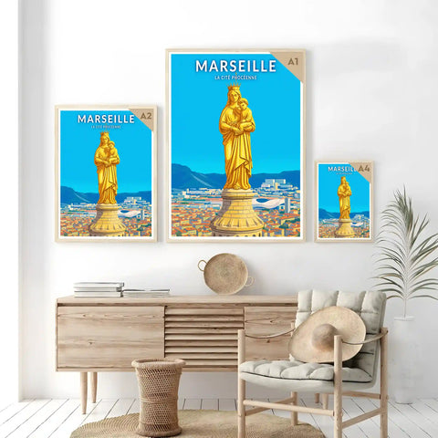Affiche - Marseille - La Cité Phocéenne