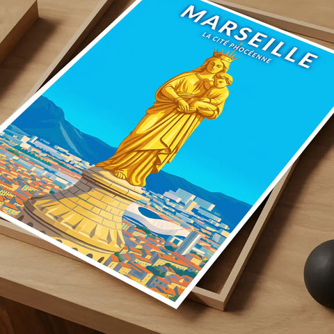 Affiche - Marseille - La Cité Phocéenne